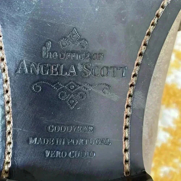 The Office of Angela Scott Metallic Loafers Size 39 8.5 - Picture 7 of 8